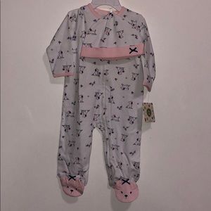 Dog hearts onesie